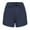 Navy, variant on fatyb Ribbed Shorts for Women Drawstring Waist Sports Shorts Summer Casual Fitness Shorts Activewear