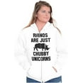 thumbnail image 4 of Rhinos Are Just Chubby Unicorns Zip Up Hoodie Men's Women's Brisco Brands X, 4 of 6