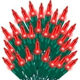 thumbnail image 1 of Cadena de luces TWINGLEHOME, 100 L, 6 m, color rojo ultrabrillante para interiores y exteriores, 1 of 6