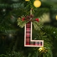 thumbnail image 4 of BingTong 26 Letter Ornaments Christmas Tree Decoration, Initial Christmas Ornaments for Tree Decorations, Xmas Letter Trees Hanging Pendant Xmas Alphabet For DIY Craft Decoration L, 4 of 7