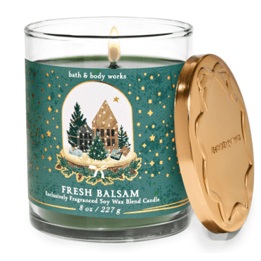 Fresh balsam single wick candle