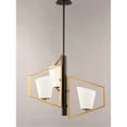 thumbnail image 2 of Maxim 26353SWGLDBK Oblique 3-Light Pendant, Gold & Black, 2 of 4