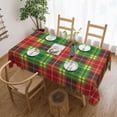 thumbnail image 2 of Rectangle Table Cloth, Scottish Clan Buchan Tartan Plaid Resistant Washable Tablecloth Decorative Table Cover for Dining, Indoor and Outdoor, 2 of 6