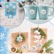 thumbnail image 5 of Christmas Optical Maser Snowman Round Christmas Decoration Sealing 1 Inch Sticker Label, 5 of 7