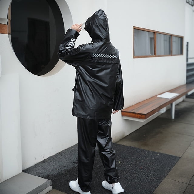 Traje de lluvia independiente, impermeable, superior e inferior, cortavientos, impermeable de manga larga para pesca, senderismo, viajes y running