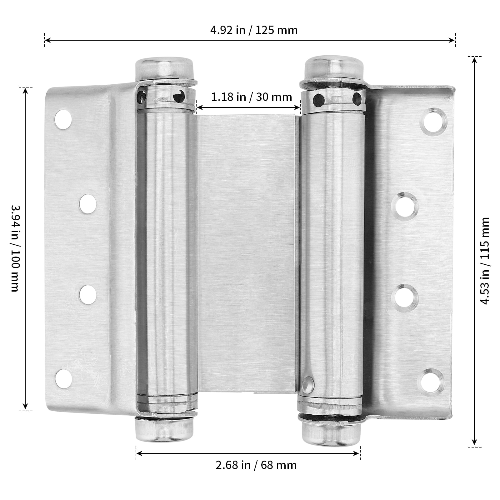Buy ZOENHOU 4 Inch Double Action Spring Door Hinges, Heavy Duty Ball Bearing Self Closing