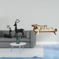 thumbnail image 2 of Elegante escultura de resina y sofá cama de madera en miniatura para sala de estar, estudio, balcón y decoración de casa de muñecas 1/12., 2 of 8