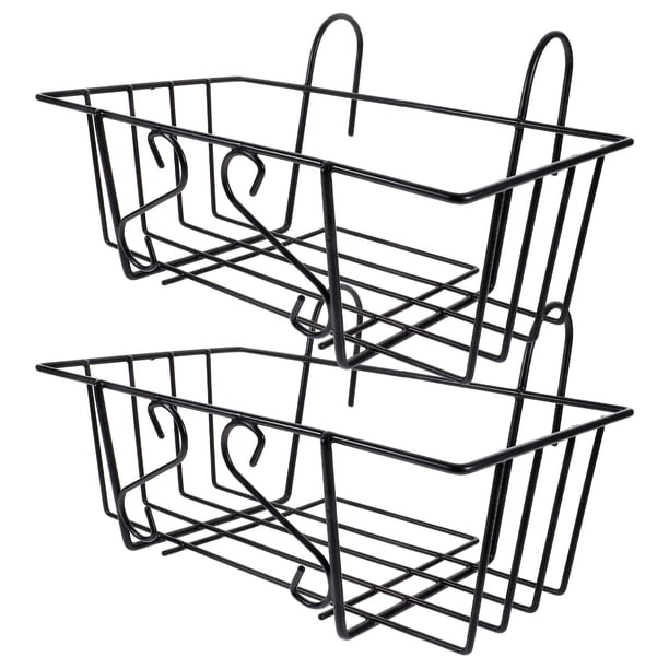 unbranded 2Ud Soporte Para Macetas Colgante De Metal Para Barandilla Con Durabilidad