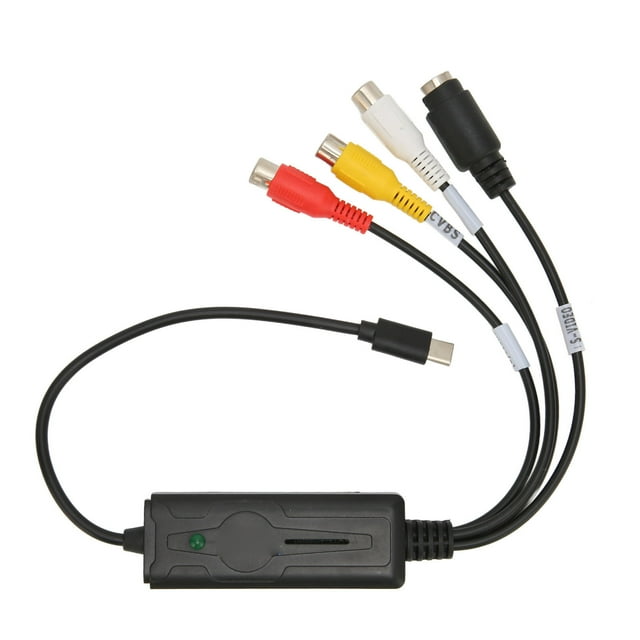 Adaptador Convertidor RCA A USB, Tarjeta De Captura Tipo C Multifunción Para Conferencias Web
