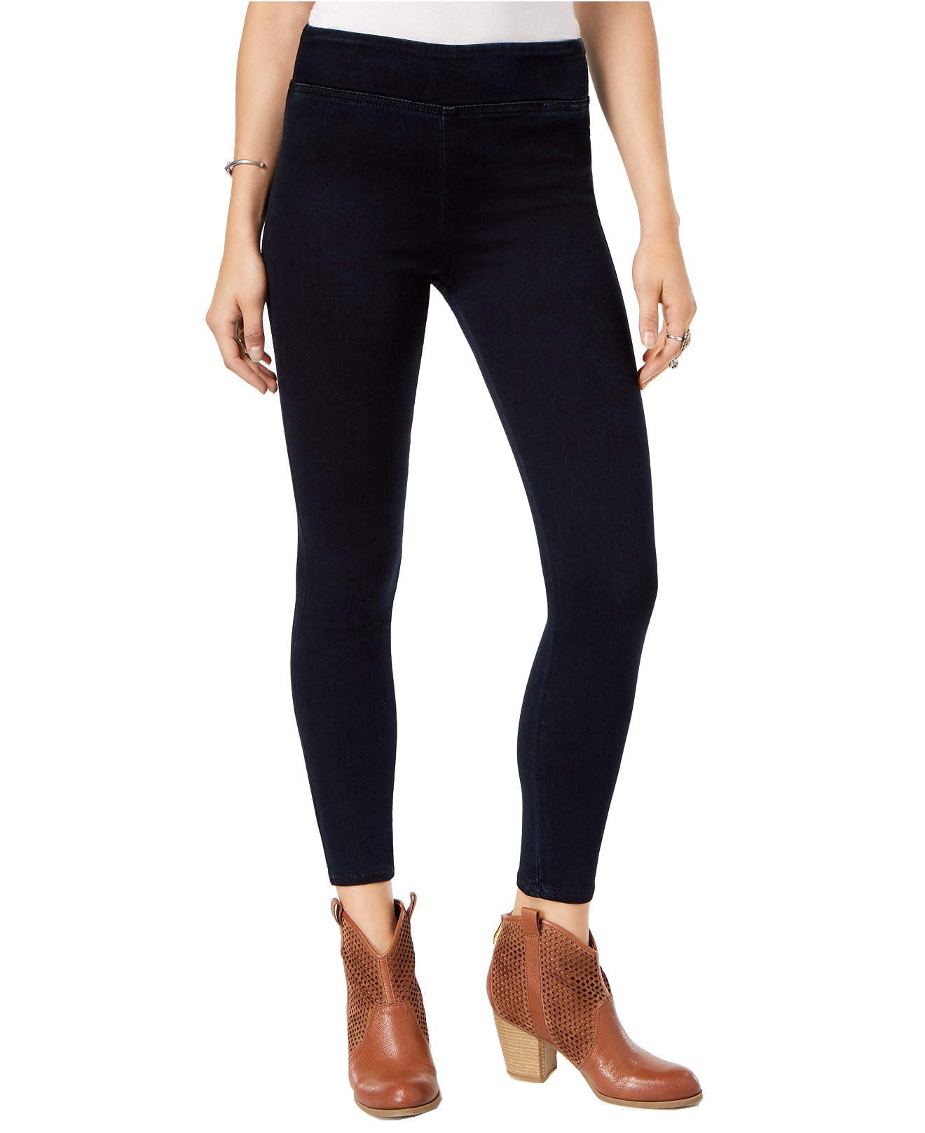 Cowgirl Tuff Don't Fence Me In Dark Boot Cut Jeans - Medium Rise, Cotton-Spandex, Barbed Wire Design - View #7