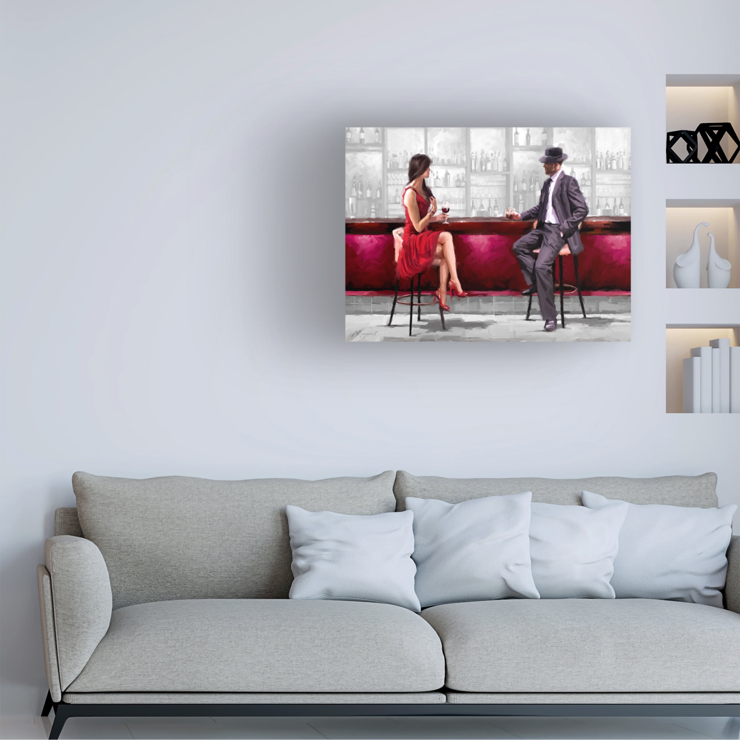 The Macneil Studio 'Meeting Version 2' Canvas Art