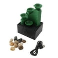 thumbnail image 2 of Tabletop Water Fountain, Circulating Water Decorative USB Desk Waterfall Fountain Automatic Pump with LED Light Stones, Tabletop Fountain for Living Room Office Home Work, 2 of 7