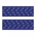 thumbnail image 2 of Blue Sky Bench Cushion Set of 2, Rhythmic Abstract Modern Triangles Stripes Stars Elements Pattern, Standard Size Foam Pad and Decorative Cover, Indigo Dark Ceil Blue, by Ambesonne, 2 of 4