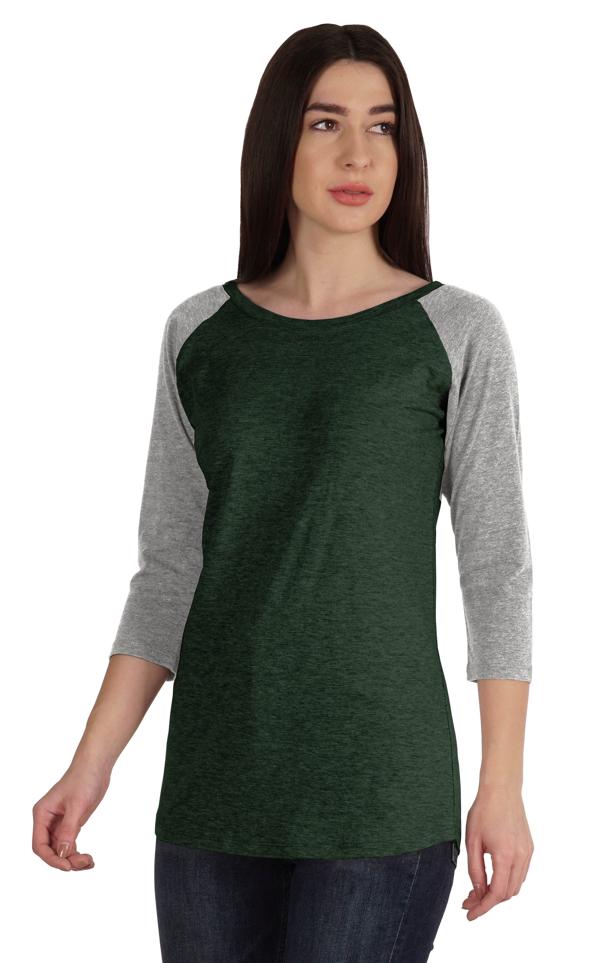 Inkmeso Womens Color Block Raglan Quarter Sleeve TShirt Baseball Tee Casual Sports Jersey Top