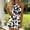Black Leaf, variant on Womens Colorful Tie Dye Halter Romper with Pockets Summer Elastic Waist Short Jumpsuit