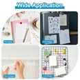 thumbnail image 4 of Uxcell 24 Pcs Plastic Self Adhesive Clips Sticky Clips Wall Clips Photo Clip, Clear, 4 of 5