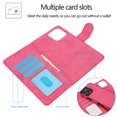 thumbnail image 4 of Allytechgroup Wallet Stand Case for iPhone 16 Pro Max, RFID Blocking PU Learher Rugged with Credit Card Slot Slim Fit Shockproof Full Body Cover for Apple iPhone 16 Pro Max, Rose, 4 of 6