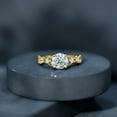 thumbnail image 6 of Rosec Jewels Certified 2 Carat Lab Diamond Designer Engagement Ring - EF-VS Quality - Ready To Gift, 14K Yellow Gold, US 7.00, 6 of 9