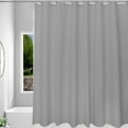thumbnail image 3 of Vggrvlo 15 & Under Stall Fabric Shower Curtain with 12 Hooks Premium PEVA Washable Waterproof Bath Curtain for Bathroom Hotel 72"x78", 3 of 6