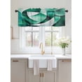 thumbnail image 2 of Valances for Windows Abstract Stitching Rod Pocket Cafe Window Treatments Valance Curtains for Kitchen Bathroom Laundry Basement Windows 42"x18", 2 of 9