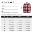 thumbnail image 4 of KLL Heart Plaid for Men's 1-Pack Shorts,Sleep Pajama Shorts for Men Soft Pj Shorts Men's Pajama Bottoms Sleepwear -3X-Large, 4 of 7