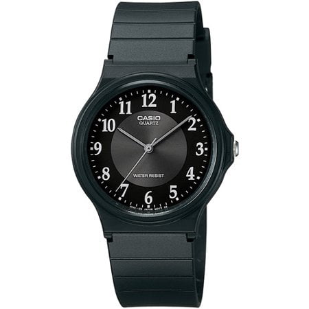 casio black watch analog