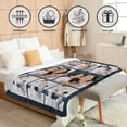 thumbnail image 5 of Custom Photo Throw Blanket Customized Pictures Blanket Personalized Soft Fleece Blanket for Family Wedding Birthday Christmas Valentines Day Gifts for Women Him Her, 5 of 6