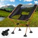 thumbnail image 3 of Silla plegable ligera, sillas de plegables compactas de , con bolsa de transporte Asiento de camping para césped Pintura libre naranja Baoblaze Asiento de luna plegable, 3 of 6