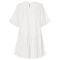 thumbnail image 4 of ZANZEA Women's Casual Short Sleeve O-Neck Lace Stitching Blouse, 4 of 10