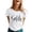 White, variant on Xiaoxatg Womens T Shirts,Women's T-Shirts—Casual Graphic Tee for Women with Short Sleeve Summer TopHot PinkXXL