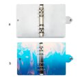 thumbnail image 1 of 1 Piece Zipper Binder Waterproof 6-Ring Envelopes Budget Planner Files Holders Multipurpose Storage Containers for Home School Illusory Color A5, 1 of 5
