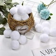 thumbnail image 5 of Dalrosia 30PCS Christmas Acrylic Pom Poms Large White Pompoms Christmas Holiday Costume Pom Balls Fluffy Pompom Balls Fuzzy White Pom Poms Balls for DIY Crafts Supplies Party Decorations, 5 of 6