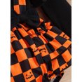 thumbnail image 5 of Franhais Newborn Girl Halloween Outfits, Long Sleeve Printed Patchwork Romper + Bow-Knot Headband, 5 of 9
