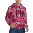 thumbnail image 2 of Haiem Geometry Patterned Men's Hoodie with Kangaroo Pocket - Ideal Pullover Sweatshirt for Daily Wear, Travel, and Home-Small, 2 of 7