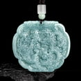 thumbnail image 3 of Blue Water Jadeite Dragon and Phoenix Necklace, Dragon and Phoenix Brand Pendant Necklace for Couples, is an Eternal and Elegant Talisman of Happiness, 3 of 4