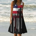 thumbnail image 2 of Enjoytime Flowy Dresses for Women Women's Flag Print Summer Casual Loose Sleevless Crewneck Dress Women Dresses, 2 of 5