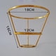 thumbnail image 5 of Marco de pantalla de lámpara de hierro, soporte de lámpara de noche portátil y duradero para cafetería de bodas. Áurea 18cm, 5 of 9