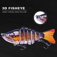 thumbnail image 2 of Cebo para peces de 7 segmentos con anzuelo Swimbait multiarticulado de 7 segmentos Cebo para peces de 10 cm Señuelos de pesca segmentados de acción de natación, 2 of 7