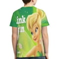thumbnail image 2 of Kids 3D Graphic Tinker Bell T-Shirts, Novelty Shirts Crewneck Short Sleeve Tees for Youth Boys Girls, 2 of 8