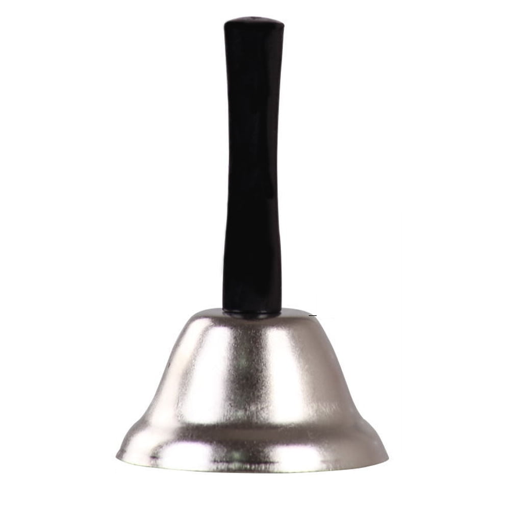 Ringing Hand Bell Loud Metal Handheld Ring Bell for Calling Attention