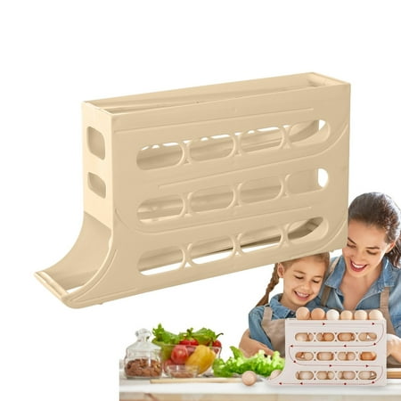 

Stackable Shoe Rack Heavy Duty Wide Storage For Laundry Rolling Egg Organizer Egg Storage Box For Kitchen & Fridge Side Door Convenient Egg Tray Holder Space Saving Design