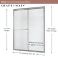 thumbnail image 3 of Craft + Main Tdss6070-Rn Tides 70" High X 60" Wide Sliding Framed Shower Door - Silver, 3 of 7