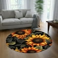 thumbnail image 6 of Playing Cards Round Area Rug, casino poker circle carpet for bar area, man cave or media room, soft washable non-slip floor mat, fun gaming décor accent, 6 of 7