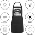 thumbnail image 3 of 50th Birthday Gifts for Women Men, Funny Chef Aprons with Pockets, 3 of 6