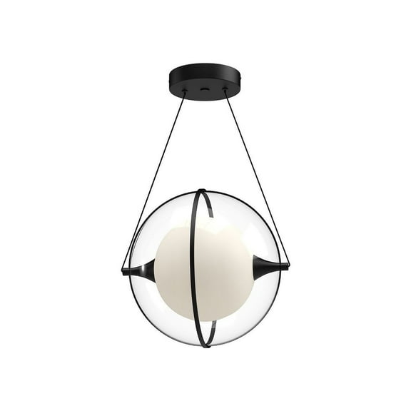 PD76712-BK-Kuzco Lighting-Aries - 15W LED Pendant-12.13 Inches Tall and 12.13 Inches Wide-Black Finish