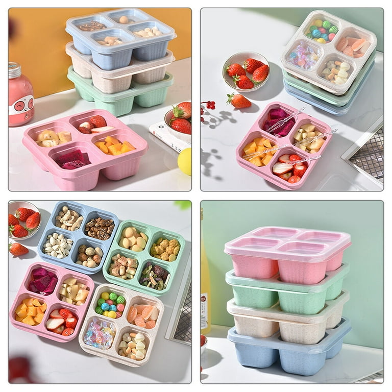 Snack Containers - 7 Pack, 4 Compartment Snack Containers, Lunchable  Container, Lunchable Containers…See more Snack Containers - 7 Pack, 4  Compartment
