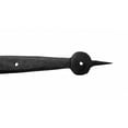 thumbnail image 3 of Renovators Supply Lift Off Pintle Strap Hinge 24.5 in Black Wrought Iron Reversible Pintle Strap Gate and Door Hinges w/Hardware Pack of 4, 3 of 8