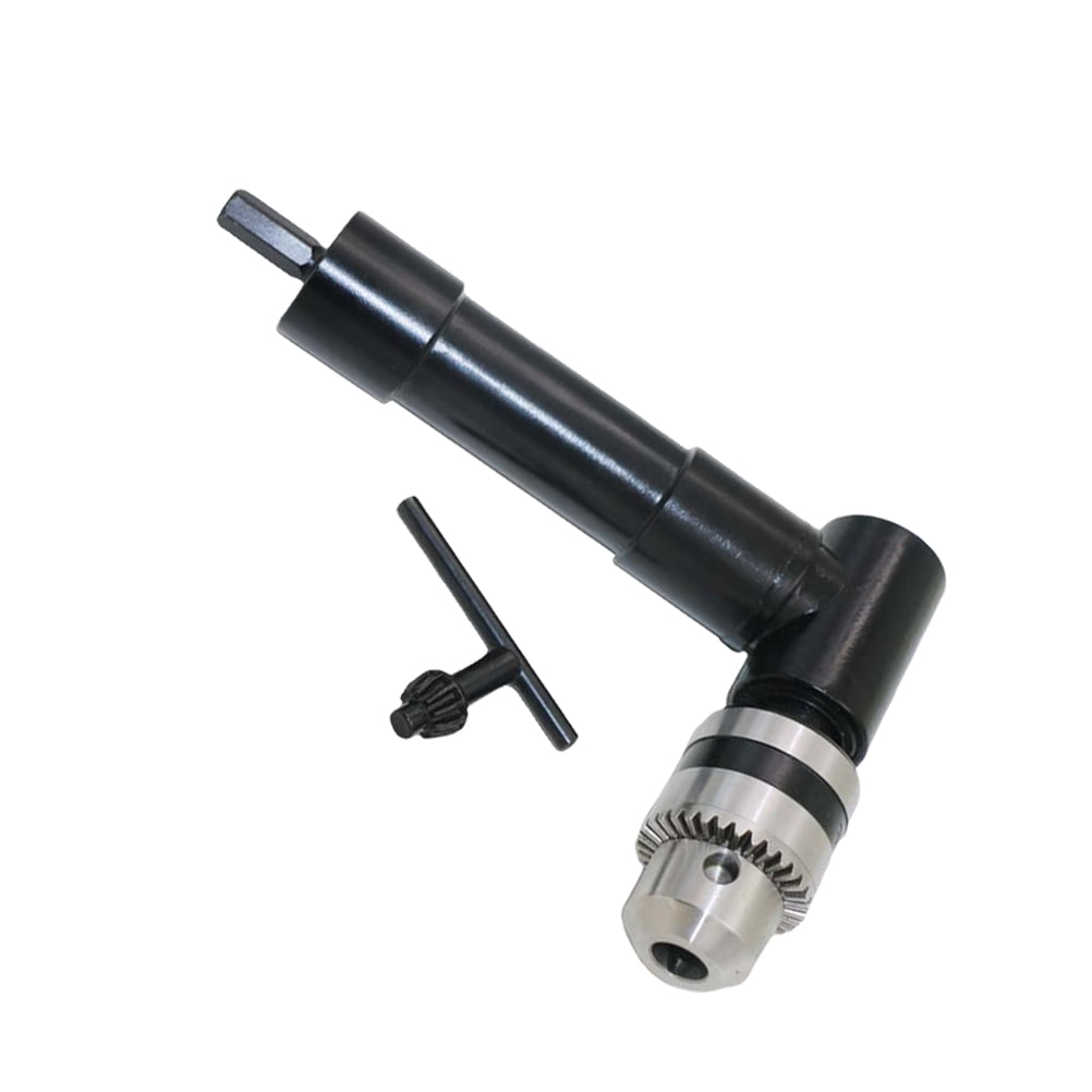 LOLIPPYY Drill Attachment Adapter Black 90 Degree Angle Bend for Electric and Cordless Right Angle Drills