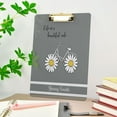 thumbnail image 6 of FMSHPON Sunflower Bike Clipboard Hardboard Wood Nursing Clip Board and Pull for Standard A4 Letter 13x9 inches, 6 of 6