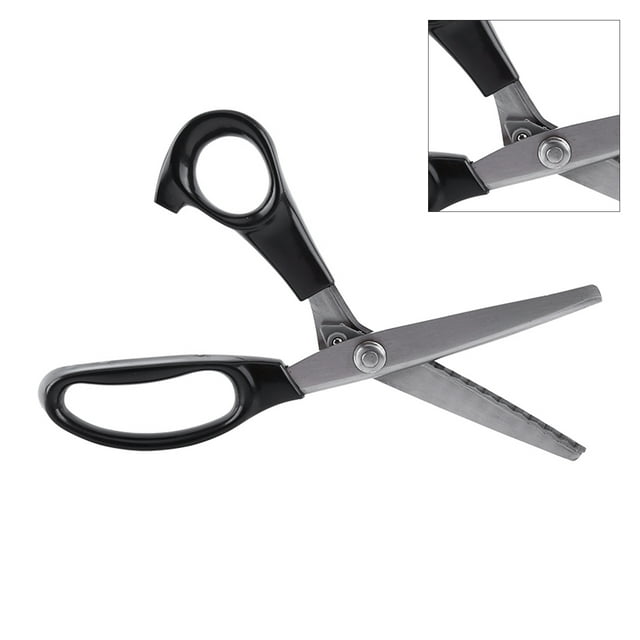 Shears, Pinking Shears, 23 Cm Ball Bearing Joint Fine Workmanship For Fabrics Domestic Professionals Linings